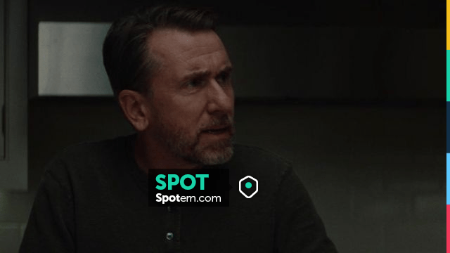 Long Sleeve Henley Tee in black worn by Peter Edgar (Tim Roth) in Luce ...