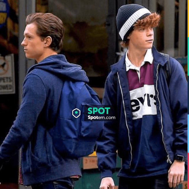 Shinkan Flatter Extreme poverty Mi-Pac Blue Backpack worn by Peter Parker / Spider-Man (Tom Holland) as  seen in on the set of Spider-Man: Far from Home | Spotern