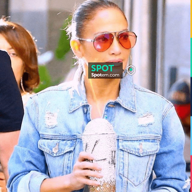 Jennifer Zeuner Large Ciara Hoop Earrings worn by Jennifer Lopez on the