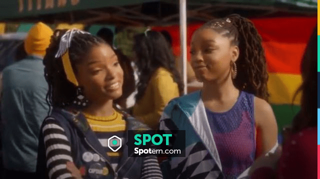 Topshop Stripe Cropped Jumper worn by Sky Forster (Halle Bailey) in ...