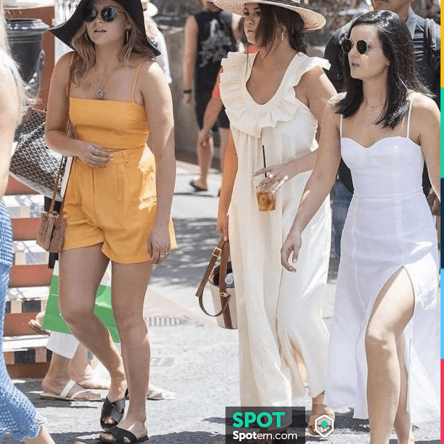 Ancient Greek Sandals Lefki Block Heels worn by Selena Gomez Capri