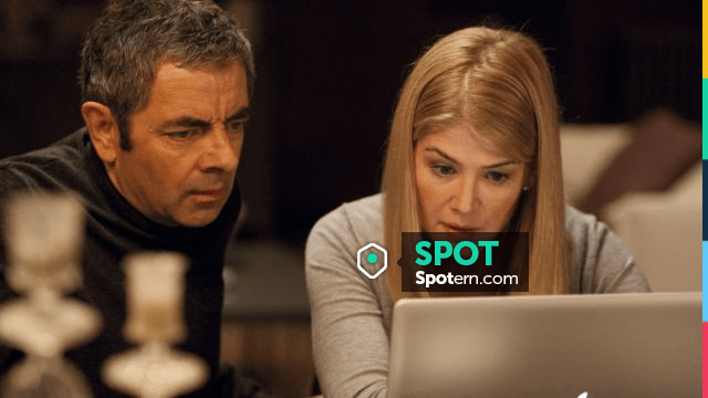 Grey Cardigan Sweater worn by Kate Sumner (Rosamund Pike) in Johnny ...