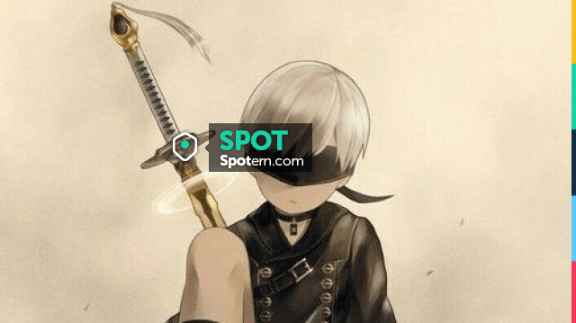 The cosplay of the sword of 9S in Denying it Automata Review