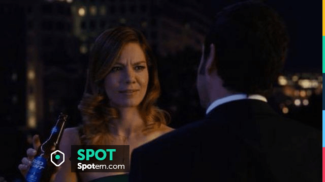 michelle monaghan pixels green dress Bud Light beer drank by Violet (Michelle Monaghan) in Pixels