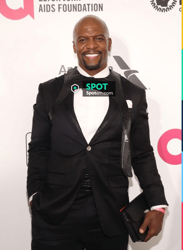 Louis Vuitton leather Pocket Monogram Embossed Mid Layer worn by Terry  Crews at 27th Annual Elton John AIDS Foundation Academy Awards 2019,  February