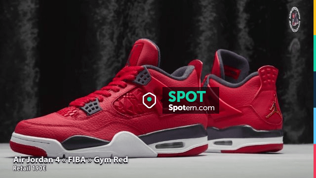 The Pair Of Nike Jordan Red Presented By Tonton Gibs In Her Video 