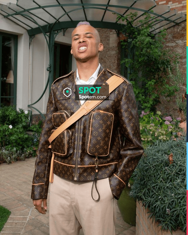 Louis Vuitton Monogram leather jacket worn by Kelvyn Colt on his