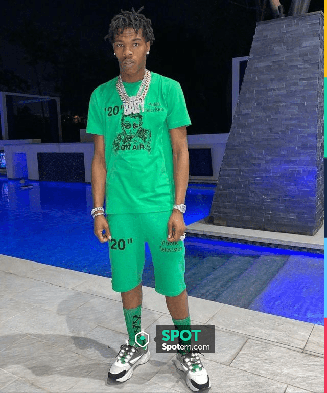 SPOTTED: Lil Baby Dons All Green Palm Angels, Off-White, & Dior