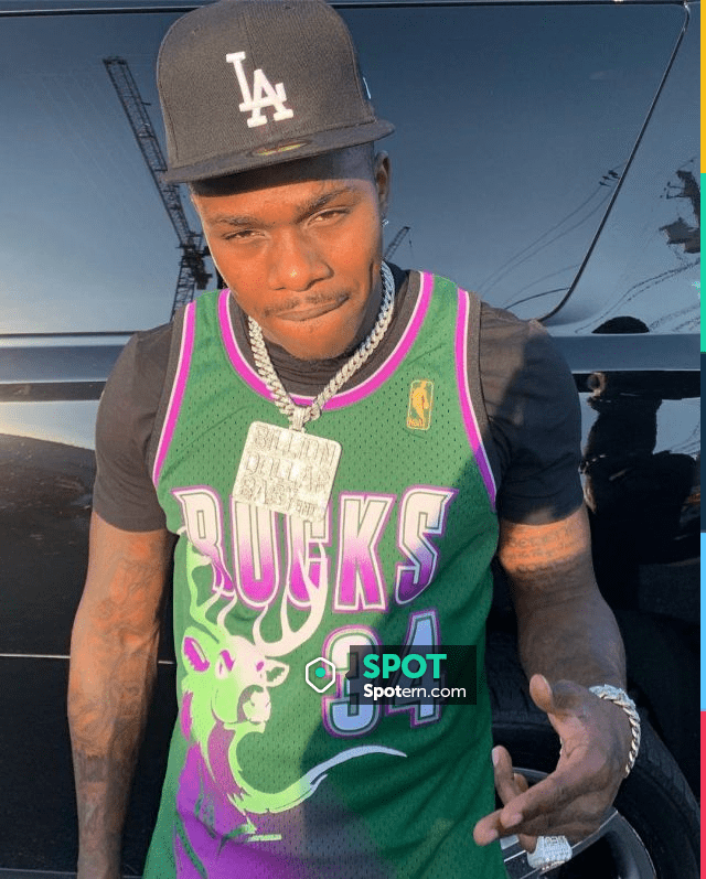 The jersey of the Charlotte Hornets worn by DaBaby on his account Instagram  @dababy