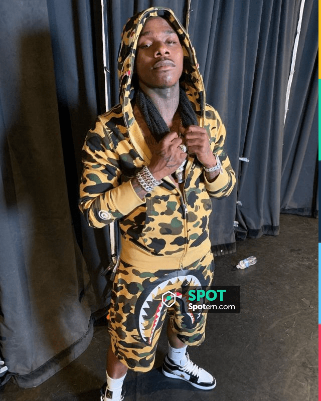 Camo Bape Shorts worn by DaBaby on the Instagram account @dababy