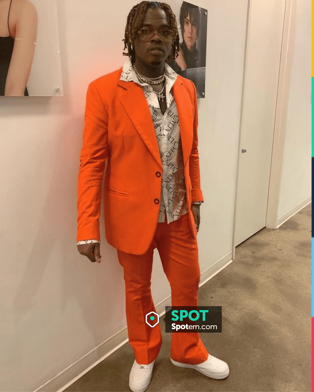 Acne studios Orange Jabir Trousers of Gunna on the Instagram