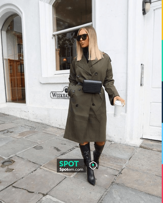 Alex Coll Black long Boots of Alexx Coll on the Instagram account @alexxcoll ...