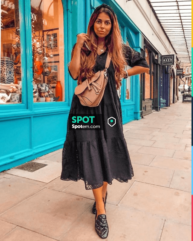 ruffled poplin dress