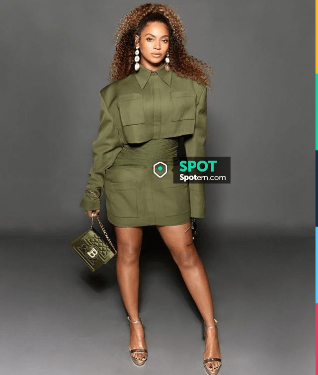 Balmain Ruched Wool Blend Blouse worn by Beyoncé Knowles Queen & Slim ...