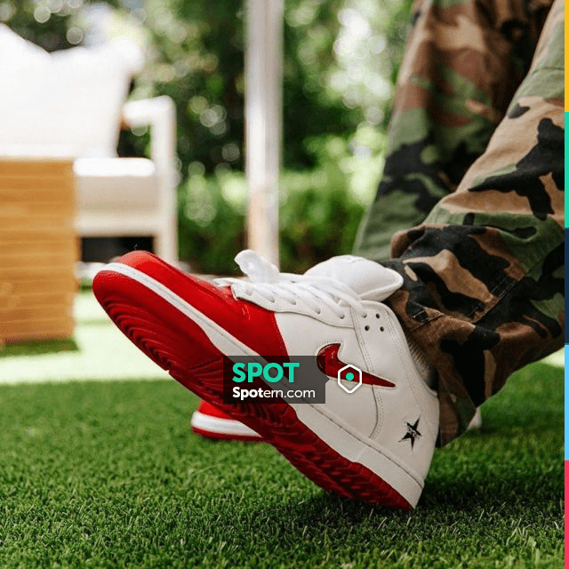 Cyclopen contant geld serveerster Nike SB Dunk Low Supreme Jewel Swoosh in Red on the account Instagram of  @lesitedelasneaker | Spotern