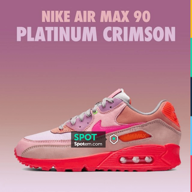 nike air max platinum crimson