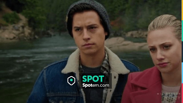 Light Blue Sherpa Trucker Jacket Worn By Jughead Jones Cole Sprouse