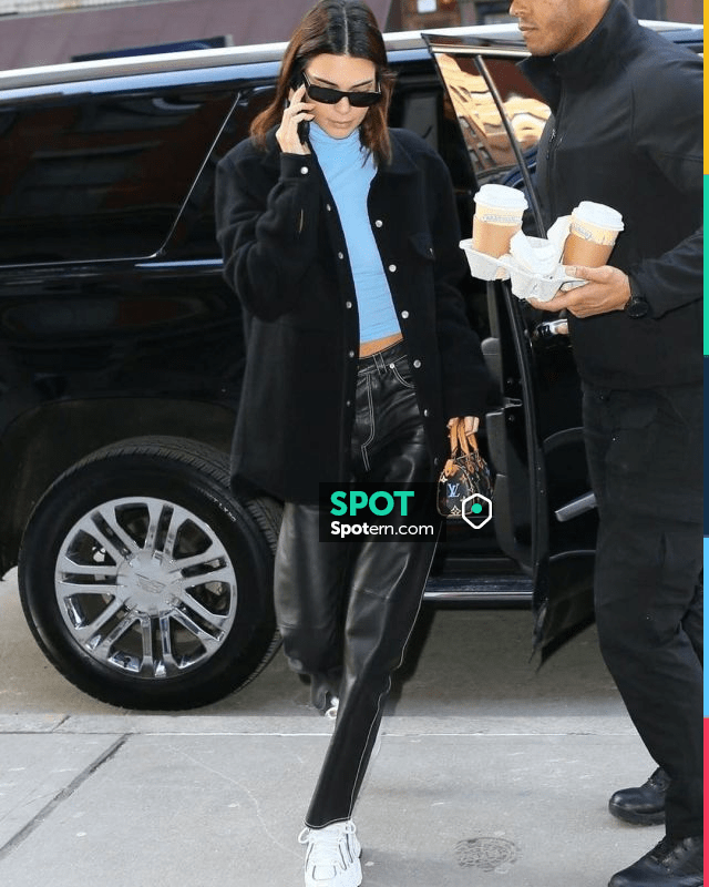 Louis Vuitton Murakami Mini Speedy Bag worn by Kendall Jenner out