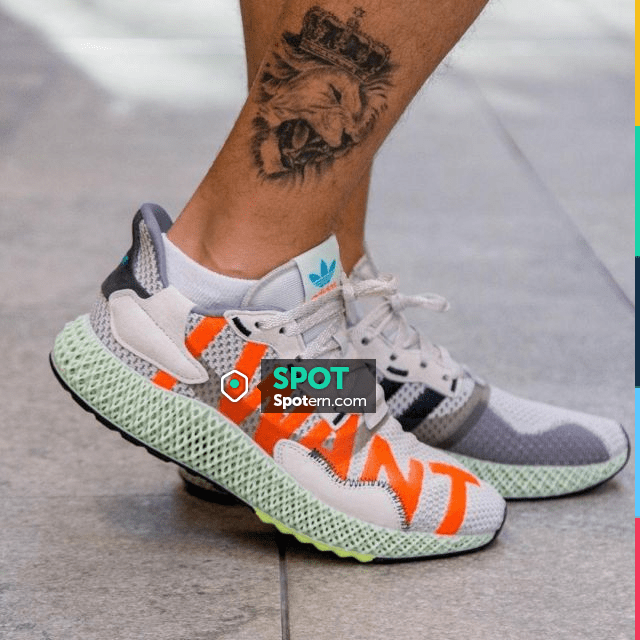 The pair of sneakers adidas ZX 4000 4D I Want, I Can account on 