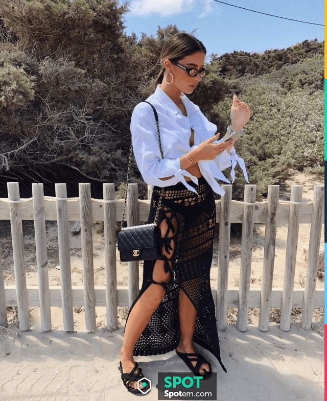 Black Shoes of Tia Lineker on the Instagram account @tialineker | Spotern