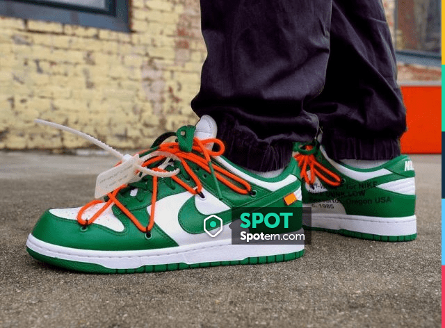 Nike dunk low off white pine green on the account Instagram of