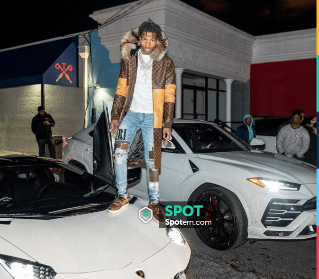 Lil Baby is stylin his Chrome Hearts with Louis Vuitton Nike sneakers  💚💫💨 📲 Find Lil Baby outfits in @whatsonthestar.app