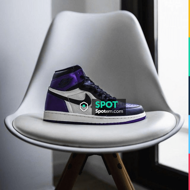 obsidian sanded purple jordan 1