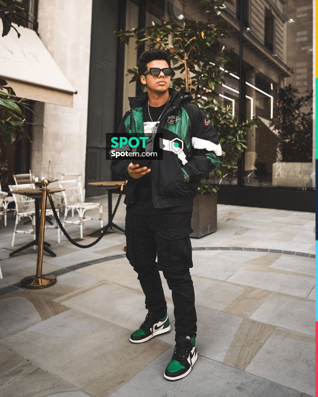 supreme nike jacket green