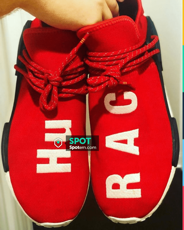 Adidas NMD HU Pharrell Human Race Scarlet on the account Instagram