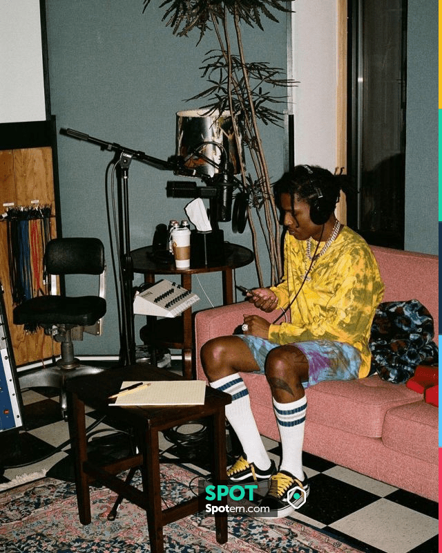 A$AP Rocky in Vans with Yellow Laces