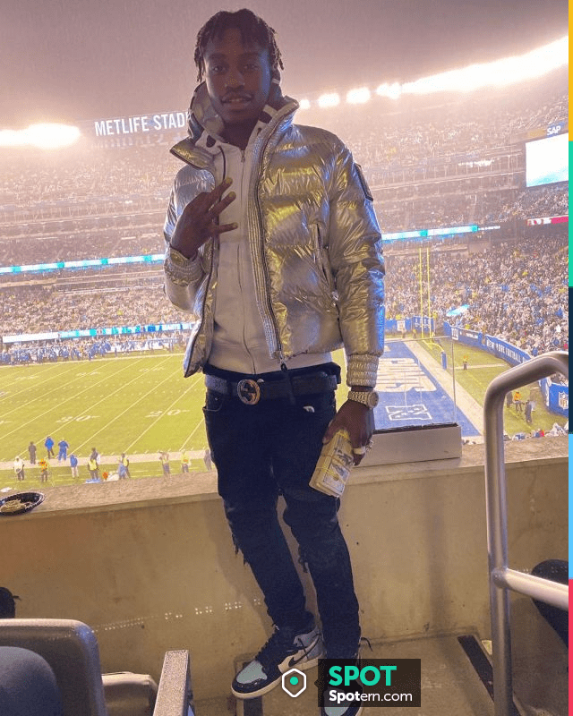 Jordan 'Blue Chill Sneak­ers of Lil Tjay on the Instagram account ...