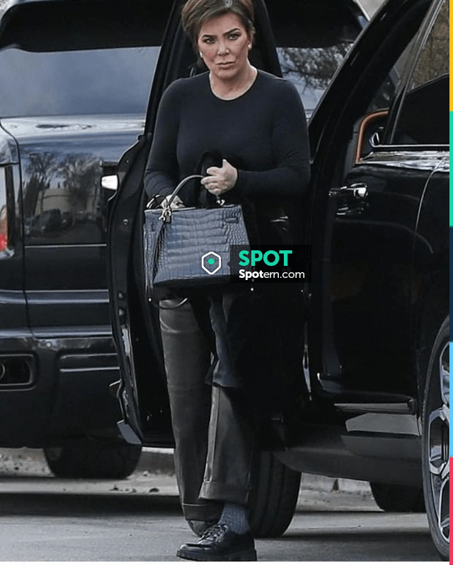 Hermès Crocodile 32 Kelly Bag worn by Kris Jenner in Los Angeles January 7,  2020