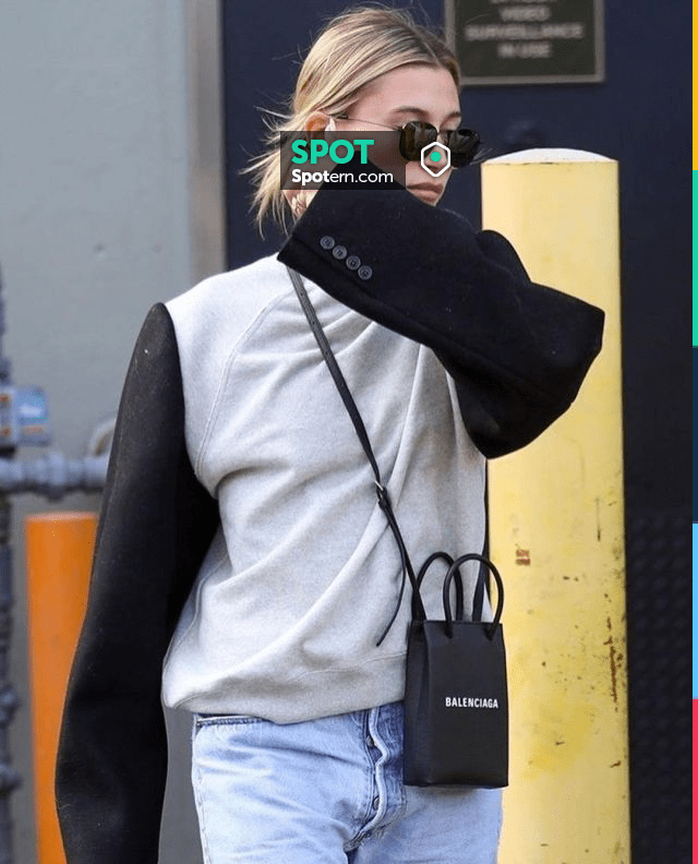 Saint Laurent Sl Sunglasses worn by Hailey Bieber Honor Bar January 9, 2020  | Spotern