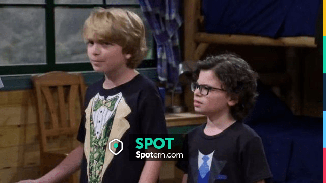 Fresh Tees Black Camo Tuxedo Print Tee worn by Finn Sawyer (Will Buie ...