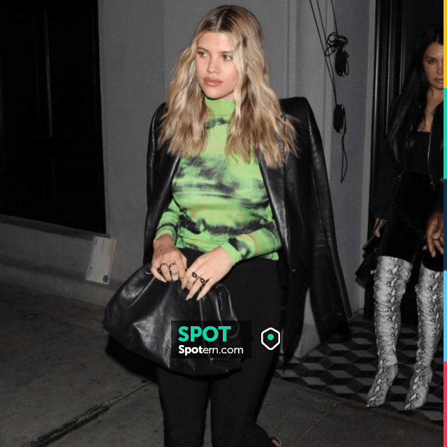 The Row Corza High Waist Scuba Pants worn by Sofia Richie Craig s