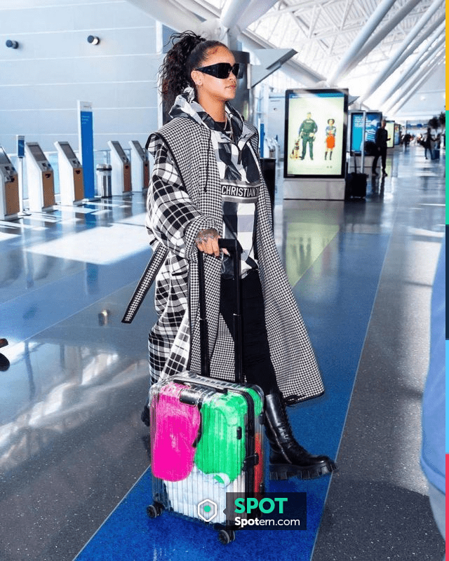Bottega Veneta Padded Cassette Bag worn by Rihanna JFK Airport