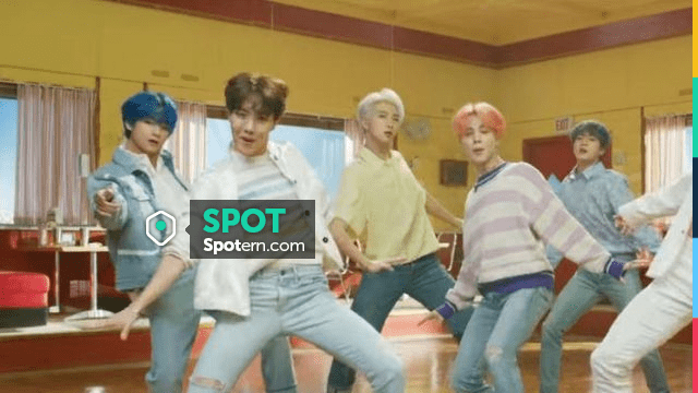 Blue Denim Jacket worn by Kim Taehyung in BTS Boy With Luv feat. Halsey Official MV Spotern
