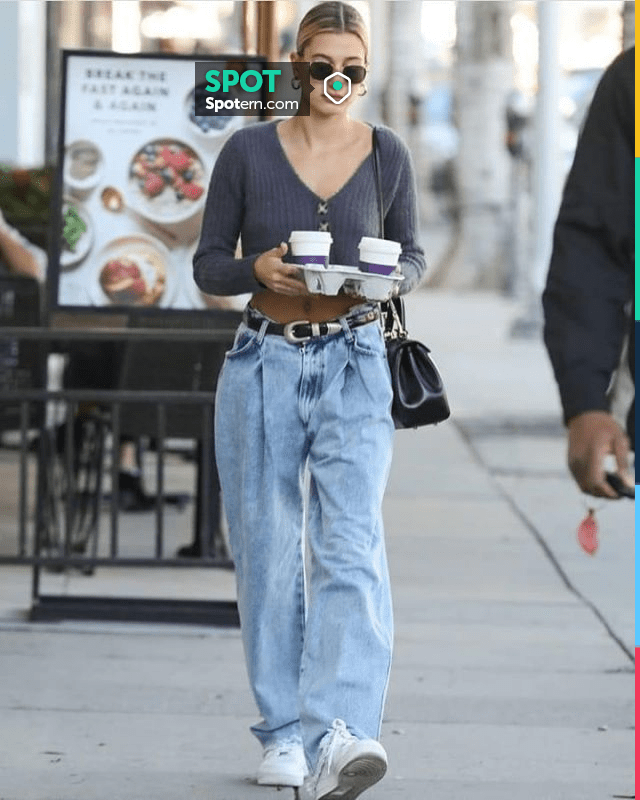 Saint Laurent Cassandra Bag worn by Hailey Baldwin Beverly Hills December  10, 2019, Spotern