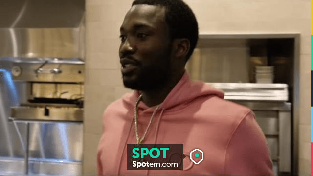 Dior 'CD Icon' Embroidered Pink Hoodie of Meek Mill in the music