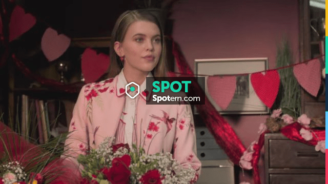 Heart Embroidered Collar Shirt of Susie (Carla Woodcock) in Free Rein