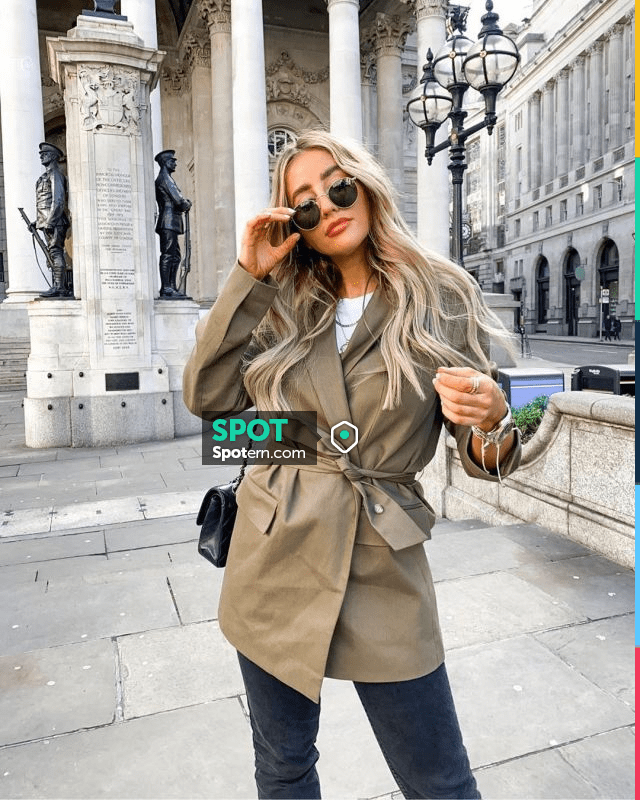 oversized belted blazer