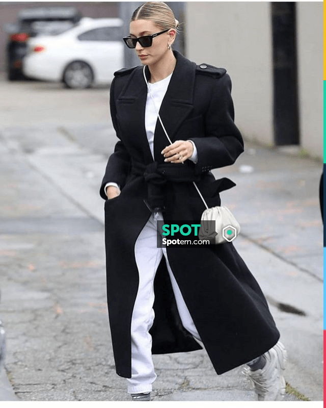 Bottega Veneta Pouch Clutch worn by Hailey Bieber in Beverly Hills March  10, 2020