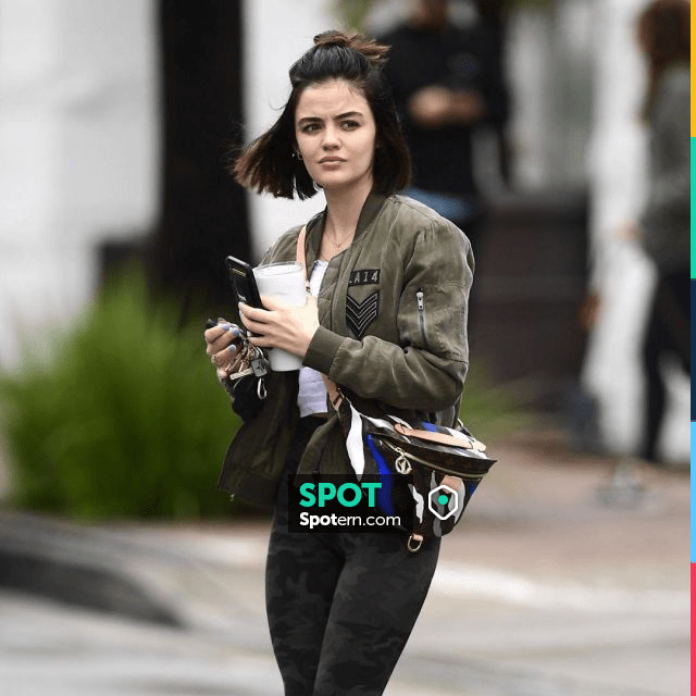 Louis Vuitton Lvxlol Bum Bag worn by Lucy Hale Beverly Hills May 17, 2020