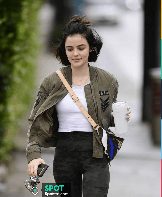 Clare V. Grande Fanny Pack worn by Lucy Hale in Los Angeles on