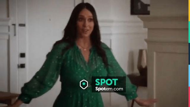 jennifer love hewitt green dress worn by Maddie Kendall (Jennifer Hewitt) in 9-1-1 Season 3 Episode 11 Shinny