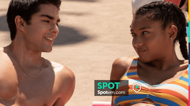 Striped Bikini Top worn by Monse Finnie (Sierra Capri) as seen in On My