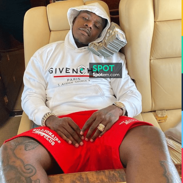 Givenchy black faded logo hoodie of DaBaby in the music video
