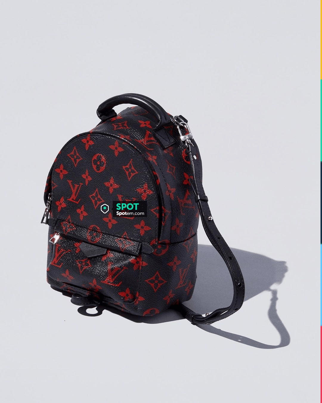 Louis Vuitton Backpack Palm Springs Monogram Infrarouge Mini Black Red on  the account Instagram of @stockx