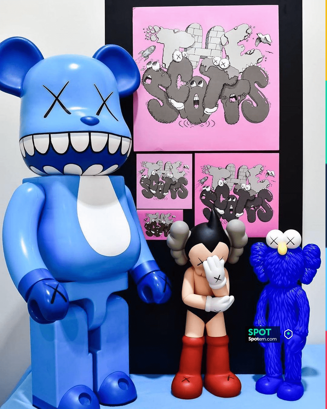 KAWS BFF Open Edition Vinyl Figure Blue on the account Instagram