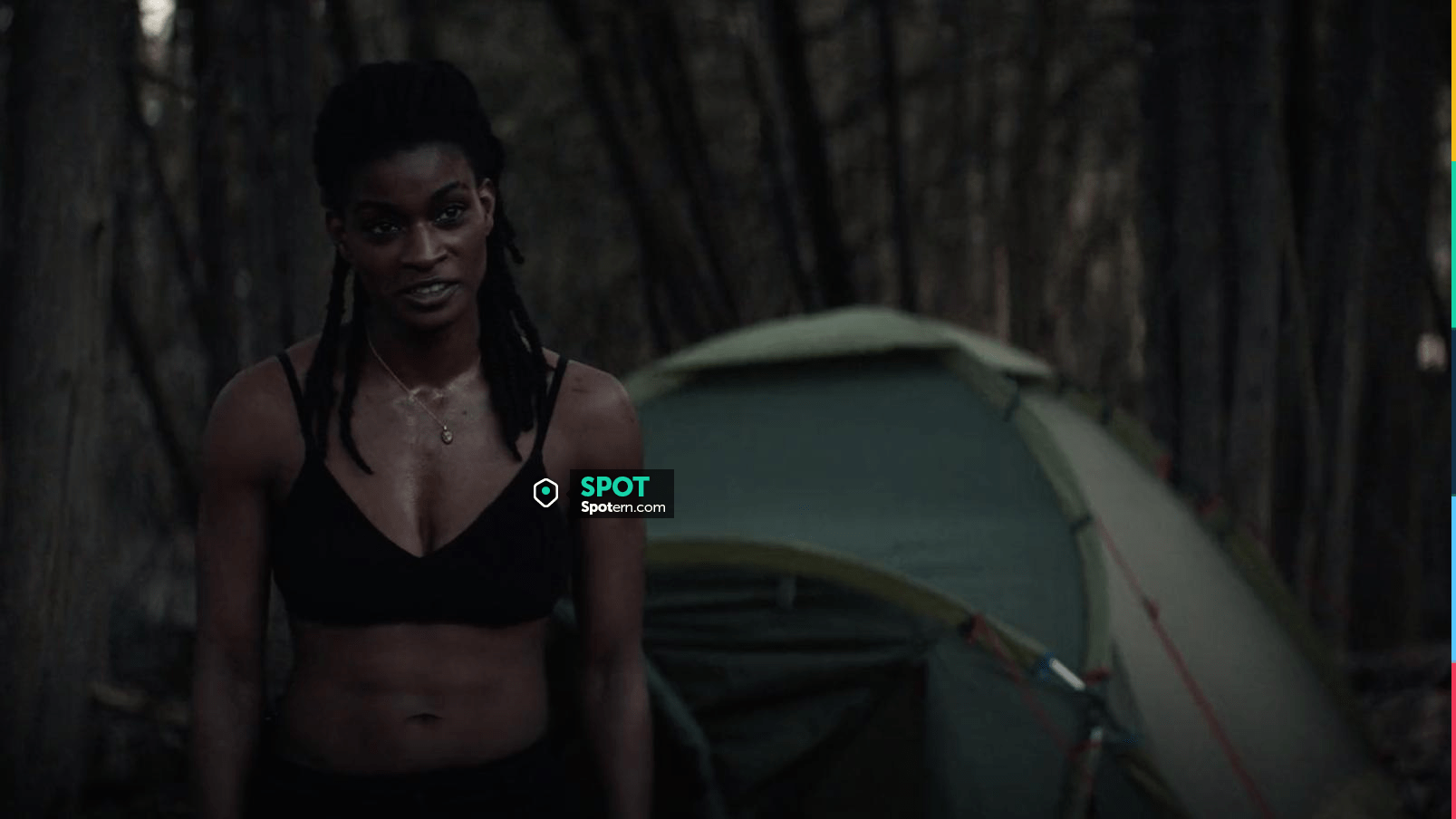 Lululemon black sports bra worn by Agent 355 (Ashley Romans) as seen in Y:  The Last Man outfits (Season 1 Episode 4)